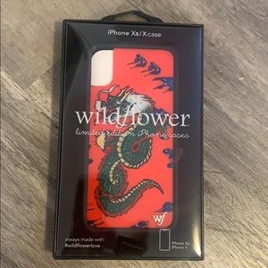Wildflower Red Dragon IPhone X Case